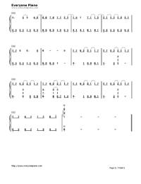 鸟之诗-动画air主题曲双手简谱预览1-钢琴谱文件(,,谱
