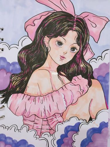马克笔画,人物画_马克笔画_文化_绘画