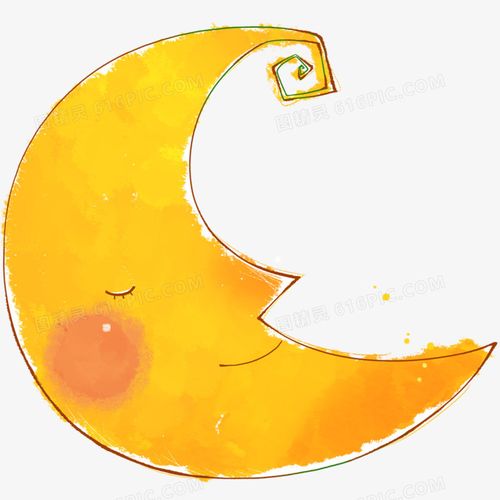 卡通月亮