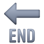 以左箭头结束表情符号