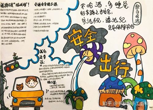 交通安全手抄报一二三等奖图片合集