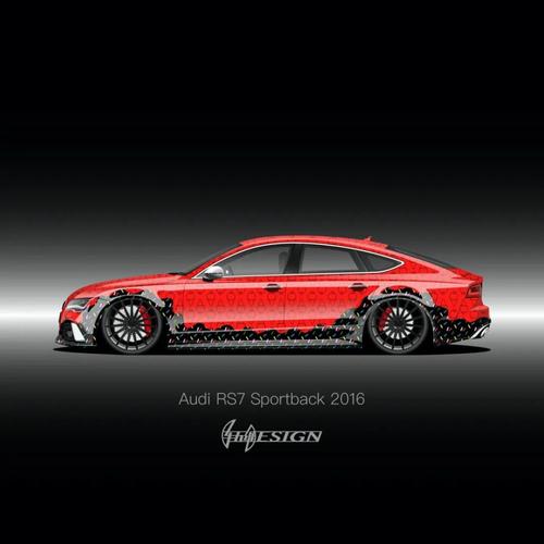 蛇皮袋绿分外潮东北棉裤别样红2016款奥迪rs7改装涂装设计