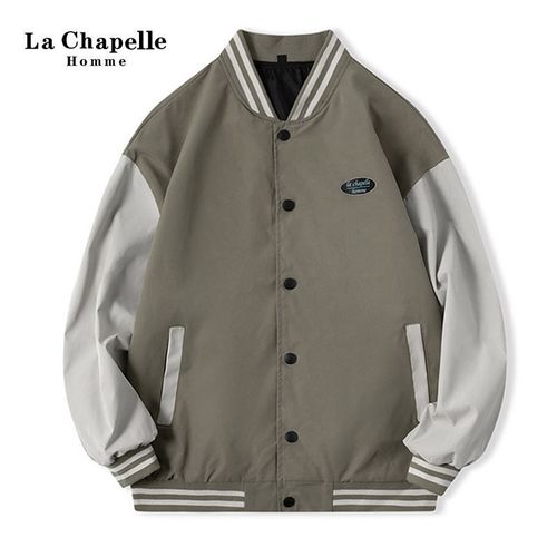 拉夏贝尔homme男装秋新款学院夹克男棒球服外套男宽松