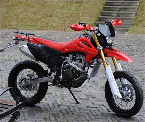 cqr250水冷越野摩托车整车/改装圆大灯/倒置减震/原装