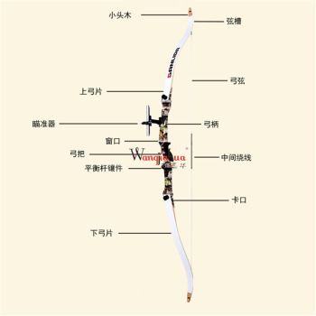箭馆比赛用反曲弓 竞技训练射准狩猎 弓箭比赛 雪地白