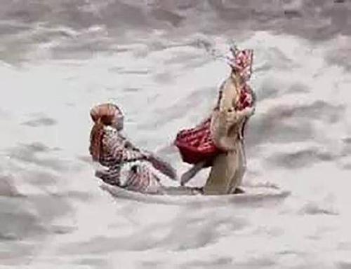 再比如:出城逢虎第五难,落坑折从第六难,双叉岭上第七难,两界山头第