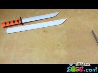 怎样折纸小刀