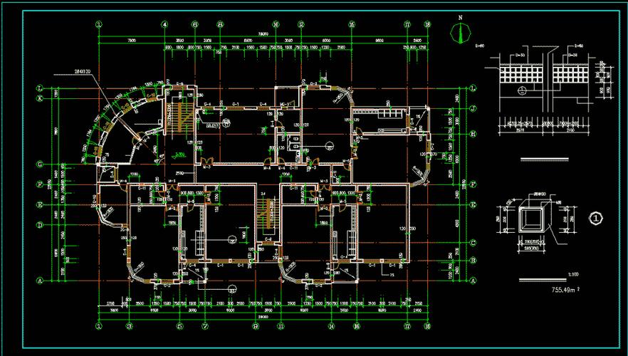 cad中学小学幼儿园cad