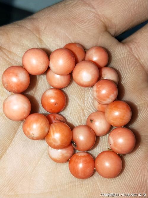 清代老珊瑚珠子一串