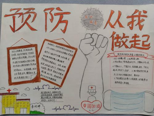 看看哪位同学的抗疫手抄报最美?---泌阳一中"普及防疫