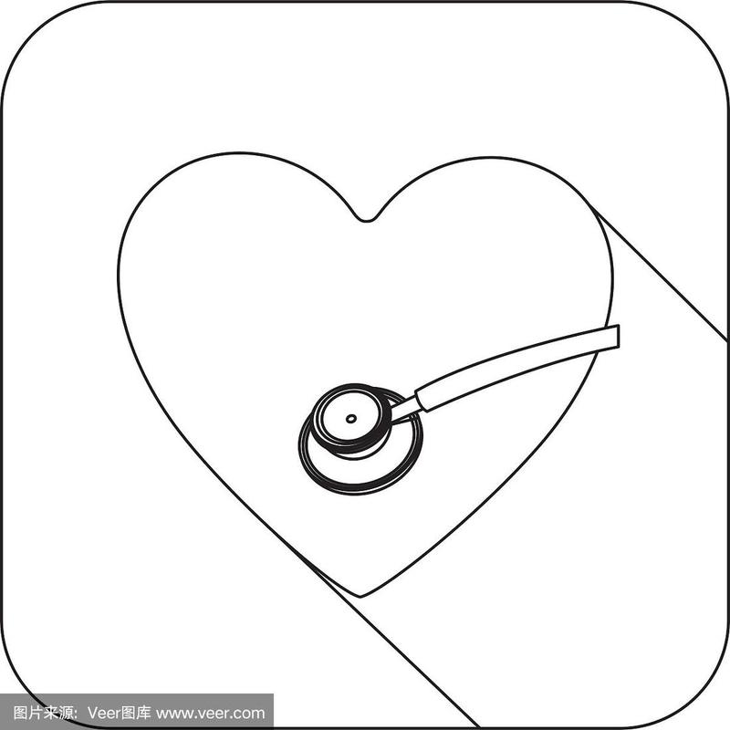 正方形,人类心脏,健康保健,听诊器,压力