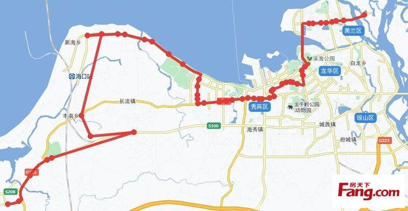 海口公交57路公交路线