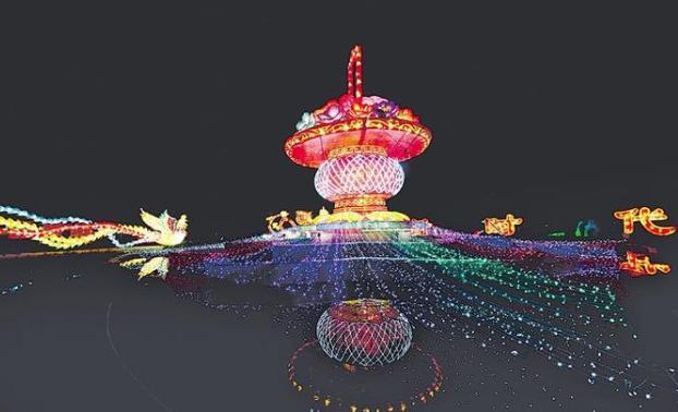 火树银花不夜天——中国牡丹园首届牡丹主题非遗灯会掠影
