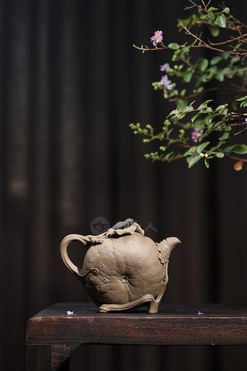 宜兴名家王小龙紫砂壶作品《蝉鸣南瓜壶》原矿全手工