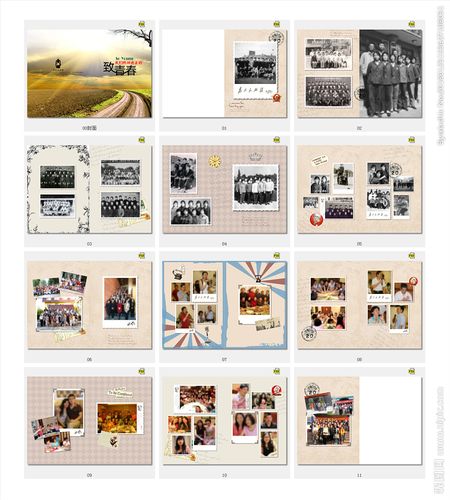 知青老战友老同学聚会纪念册模版图片