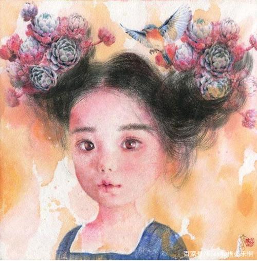 韩国女画家,她的画有一种治愈的力量