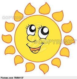 可爱的头像卡通太阳图片大全