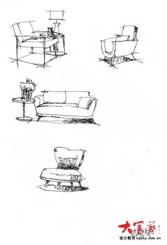 室内手绘基础线条