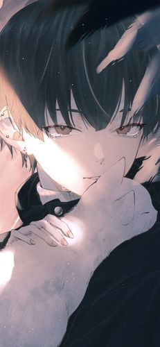 动漫男生壁纸,酷酷的男生全面屏手机锁屏