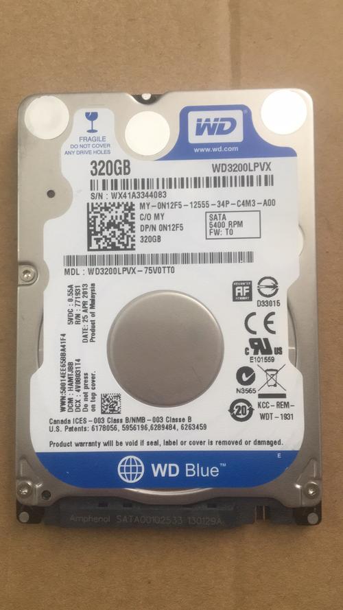 硬盘库存wd3200lpvx320g笔记本电脑机械随机发货机械硬盘