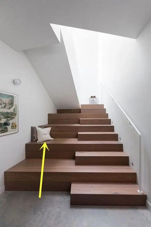 楼梯几块踏步延伸60公分到墙,我还纳闷原因,没想到实用性这么多