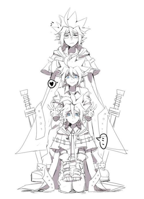 凹凸世界 安迷修与冷热流 全家福w