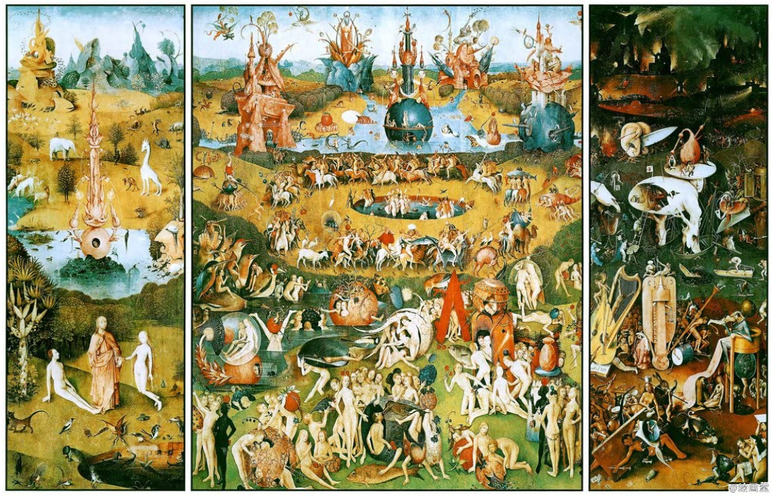 神奇的人体作品《人间乐园》(the garden of earthly delights)
