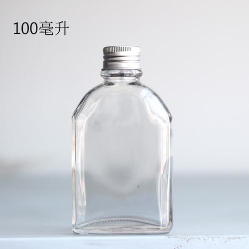 新款小酒瓶100ml200m;250ml350ml扁玻璃斜肩酒瓶酒瓶品鉴酒瓶空瓶