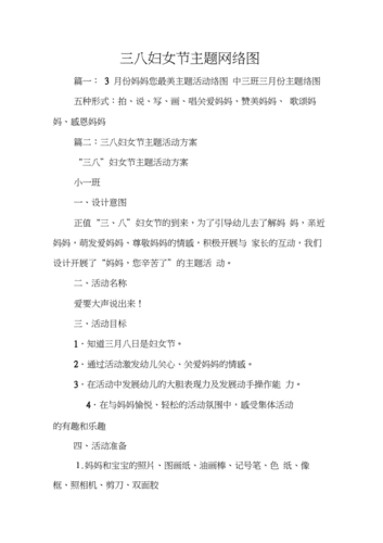 三八妇女节主题网络图docx13页