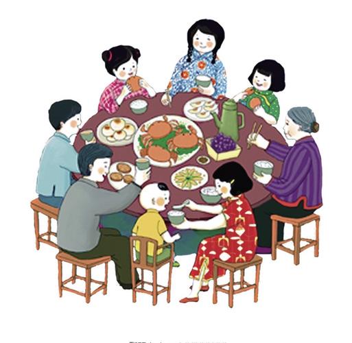 绘画:《年夜饭》