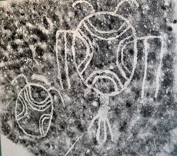 哪些神的脸!宁夏贺兰山岩画拓片21