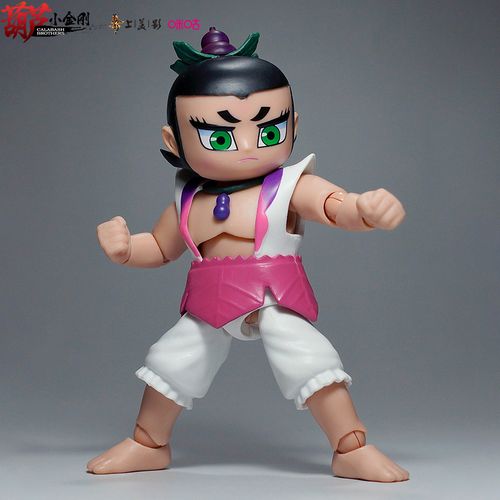 美影正版 葫芦娃玩具 葫芦兄弟小金刚 可动手办模型