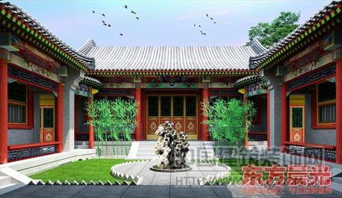 北京四合院中式设计实景图