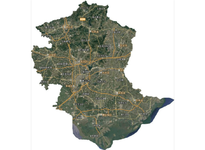 唐山市行政区划谷歌高清卫星地图,如下图所示. 1 / 1