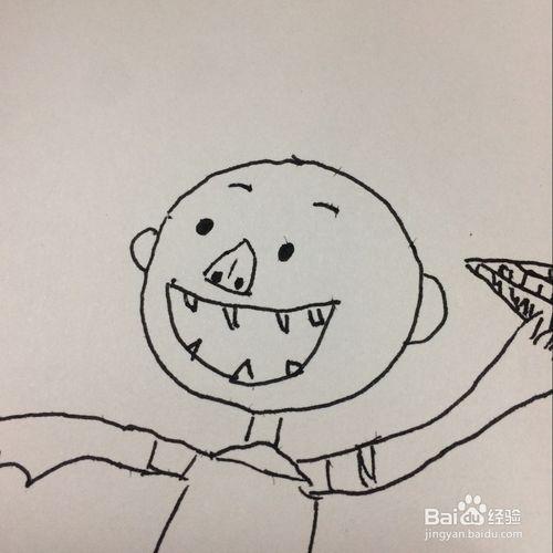 怎样简笔画大卫大卫上学去简笔画