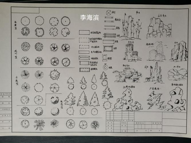 李海滨 园林图例抄绘