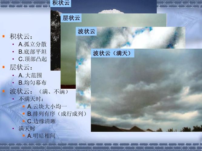 判别云的种类ppt
