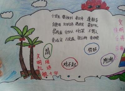 小学生讲文明懂礼貌的手抄报 文明礼貌手抄报