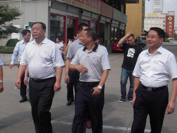 市长于勇带队到浙江省永康市招商,市政府秘书长王显义,颍州区委书记