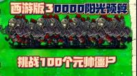 pvz攻防战:西游版三万阳光预算,挑战100个元帅僵尸?