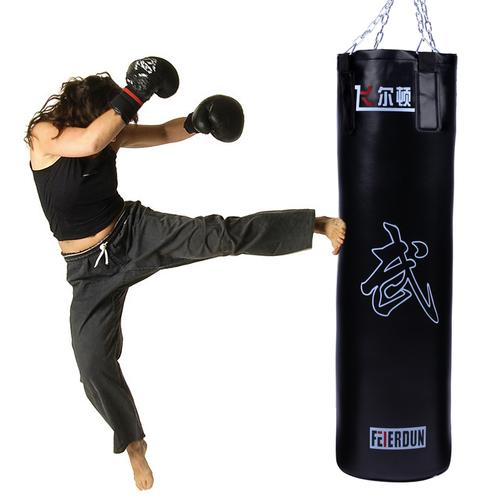 飞尔顿 空心散打pu拳击沙袋 吊式专业体育健身家用拳击沙包 包邮商品