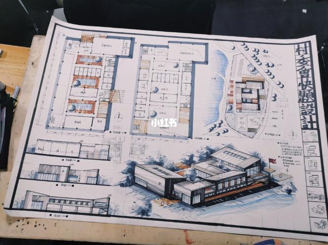 建筑|003  第一轮建筑考研集训效果图合集_建筑_考研_建筑设计_马克笔