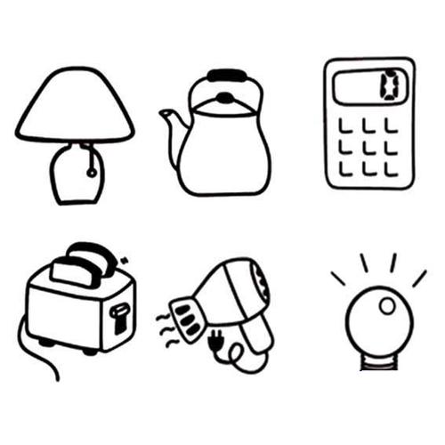 简笔画:电器合辑