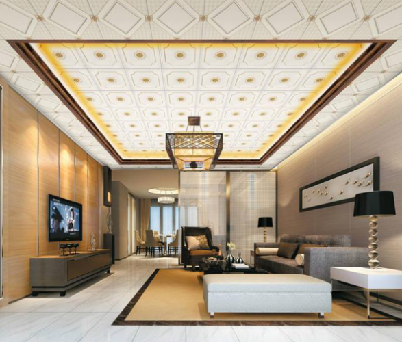 铝扣板吊顶装修效果图,铝扣板吊顶也能装修出美观大方