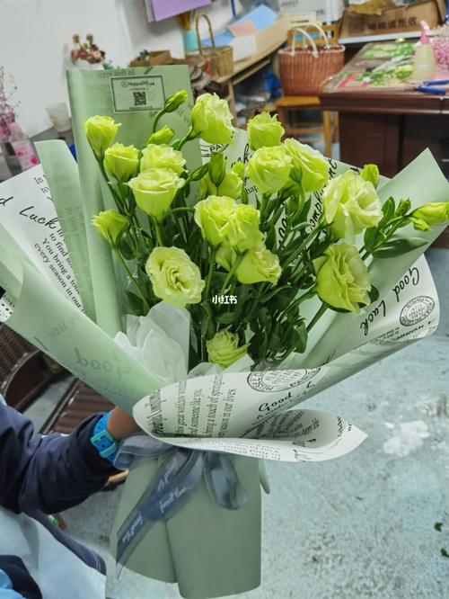 绿色洋桔梗花束_花束_洋桔梗_广西民族师范学院自由行热门攻略_广西