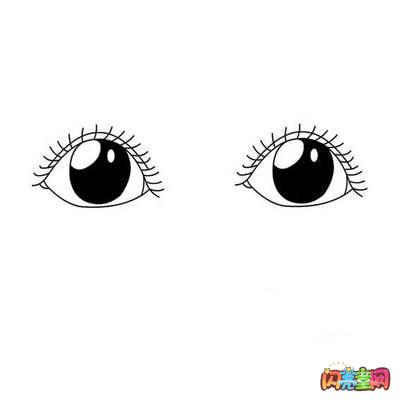 简笔画眼睛可爱