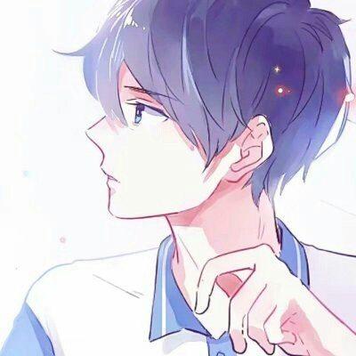 动漫男生头像#小哥哥#帅哥(*/63*)#黑白#蓝色系#唔哩粉色#78