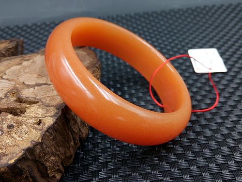 新疆乌尔禾金丝玉山料杜热红手镯 红金丝玉镯子61mm 配证书包邮_7折