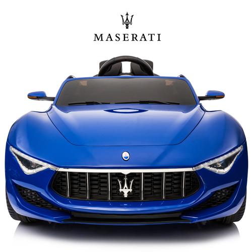 正版授权玛莎拉蒂儿童电动车四轮汽车遥控玩具车可坐人小孩婴儿带摇摆