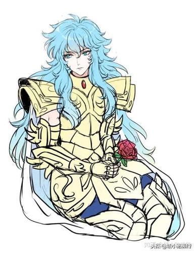 作为亲近黑发撒加的阿布罗狄和迪斯马斯克,自成一派自由散漫,在少年组